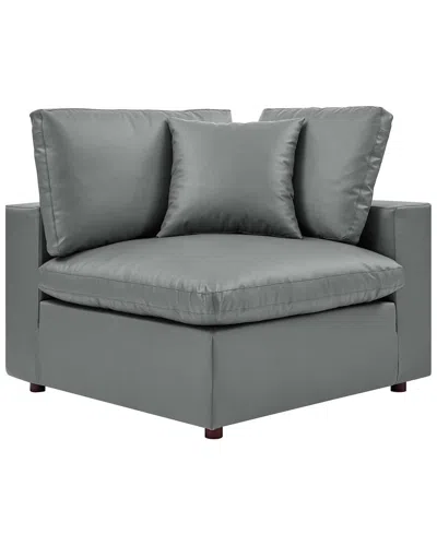 Modway Commix Down-filled Overstuffed Corner Chair In Gray