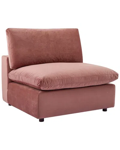 Modway Commix Down-filled Overstuffed Performance Velvet Armless Chair In Brown