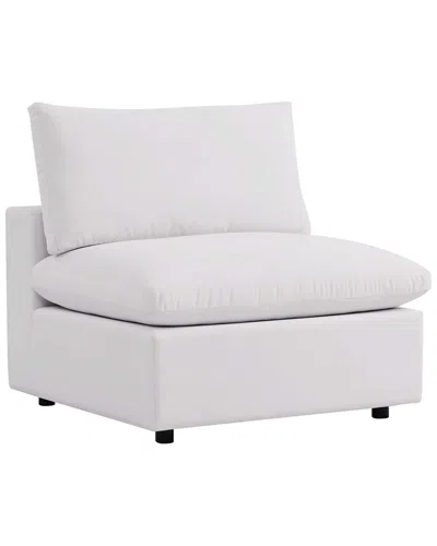 Modway Commix Overstuffed Outdoor Patio Armless Chair In Neutral