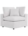 Modway Commix Overstuffed Outdoor Patio Corner Chair In White