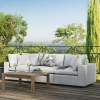Modway Commix Overstuffed Outdoor Patio Sofa In White