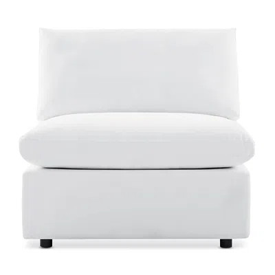 Modway Commix Sunbrella Outdoor Patio Armless Chair In White
