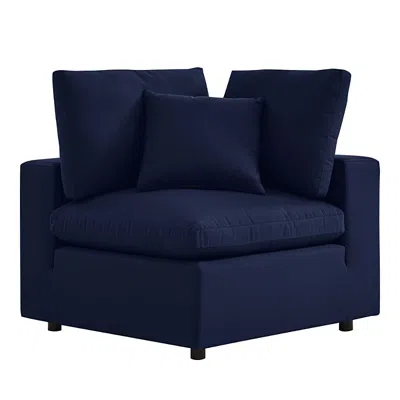 Modway Commix Sunbrella Outdoor Patio Corner Chair In Blue