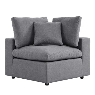 Modway Commix Sunbrella Outdoor Patio Corner Chair In Gray