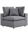 Modway Commix Sunbrella® Outdoor Patio Corner Chair In Grey