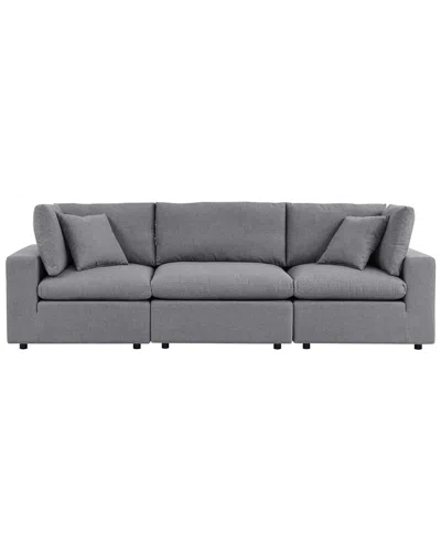 Modway Commix Sunbrella Outdoor Patio Sofa In Gray