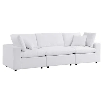 Modway Commix Sunbrella Outdoor Patio Sofa In White Sunbrella®