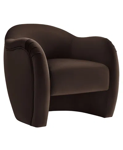 Modway Compose Performance Velvet Accent Chair In Brown