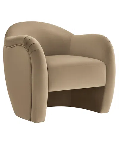 Modway Compose Performance Velvet Accent Chair In Brown