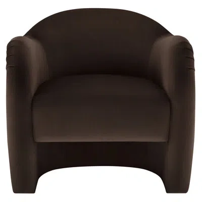 Modway Compose Performance Velvet Accent Chair In Brown