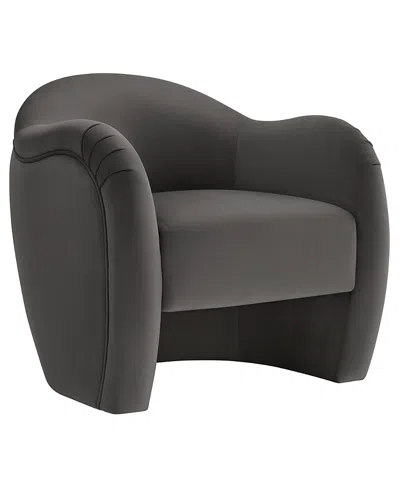 Modway Compose Performance Velvet Accent Chair In Gray
