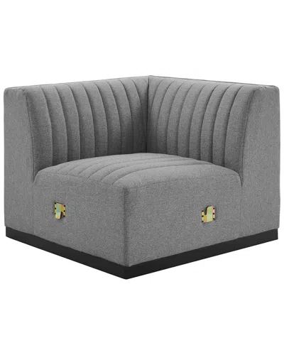 Modway Conjure Channel Tufted Fabric Left Corner Chair