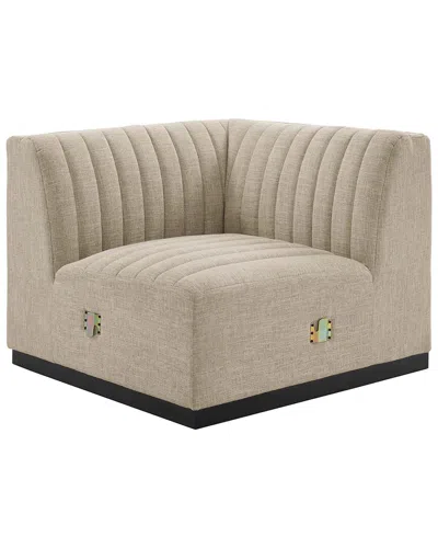 Modway Conjure Channel Tufted Fabric Left Corner Chair