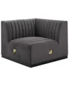 Modway Conjure Channel Tufted Performance Velvet Left Corner Chair