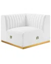 Modway Conjure Channel Tufted Performance Velvet Right Corner Chair