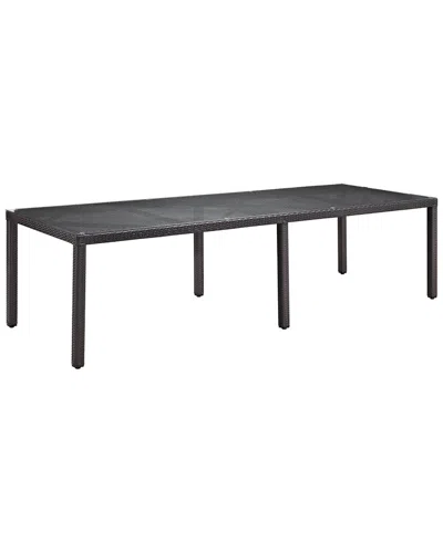 Modway Convene 114in Outdoor Patio Dining Table In Black