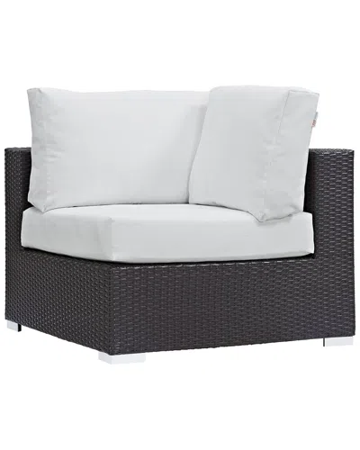 Modway Convene 7pc Outdoor Patio Wicker Rattan Sectional Set In Multi