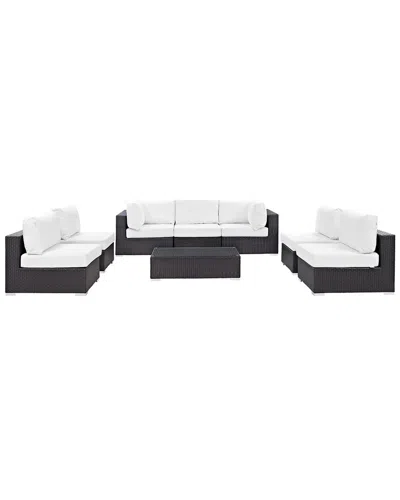 Modway Convene 8-piece Outdoor Patio Sectional Set In Multi