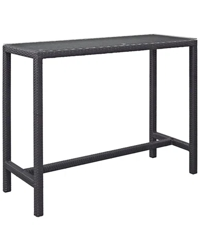 Modway Convene Large Outdoor Patio Bar Table In Black