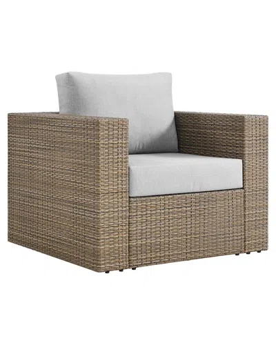 Modway Convene Outdoor Patio Armchair In Grey