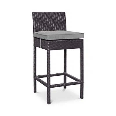 Modway Convene Outdoor Patio Bar Stool In Gray