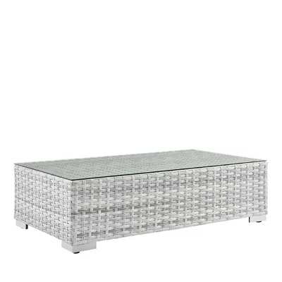 Modway Convene Outdoor Patio Coffee Table In Gray
