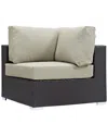 Modway Convene Outdoor Patio Corner In Brown
