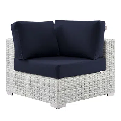 Modway Convene Outdoor Patio Corner Chair In Gray