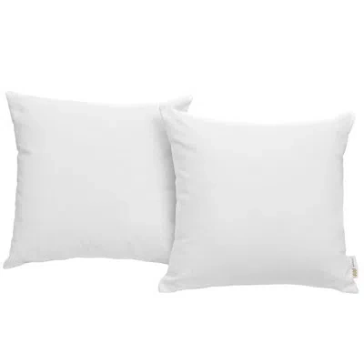 Modway Convene Outdoor Patio Pillow Set In White
