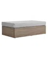 Modway Convene Outdoor Patio Rectangle Ottoman In Gray