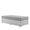 Modway Convene Outdoor Patio Rectangular Ottoman In Gray