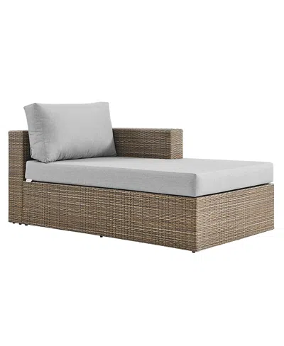 Modway Convene Outdoor Patio Right-arm Chaise In Brown