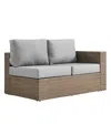 Modway Convene Outdoor Patio Right-arm Loveseat In Gray
