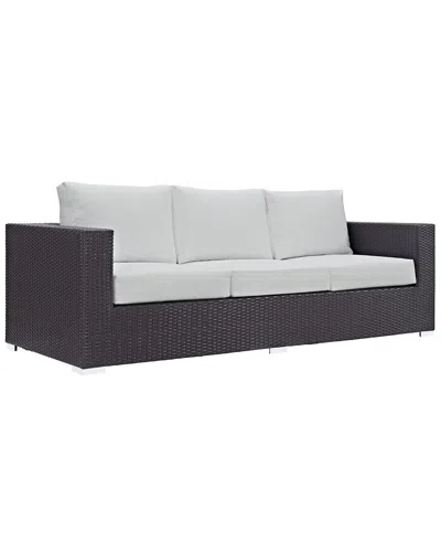 Modway Convene Outdoor Patio Sofa In Gray