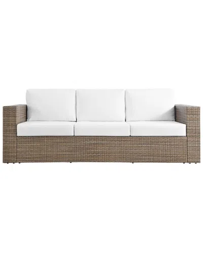 Modway Convene Outdoor Patio Sofa In Brown