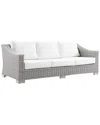 Modway Conway Outdoor Patio Wicker Rattan Sofa 4 In Gray