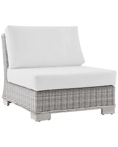 Modway Conway Outdoor Patio Wicker Rattan Armless Chair In Neutral