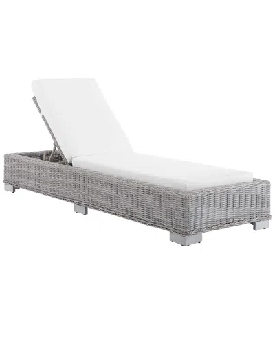Modway Conway Sunbrella Outdoor Patio Wicker Chaise In Multi
