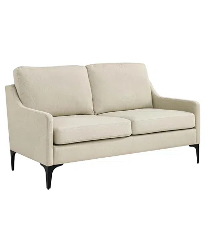 Modway Corland Upholstered Fabric Loveseat In Animal Print