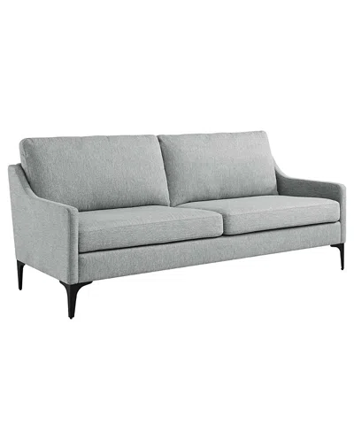 Modway Corland Upholstered Fabric Sofa In Gray