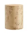 Modway Cosmos 16 Round Burl Wood Side Table In Brown