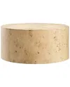 Modway Cosmos 35in Round Burl Wood Coffee Table In Brown