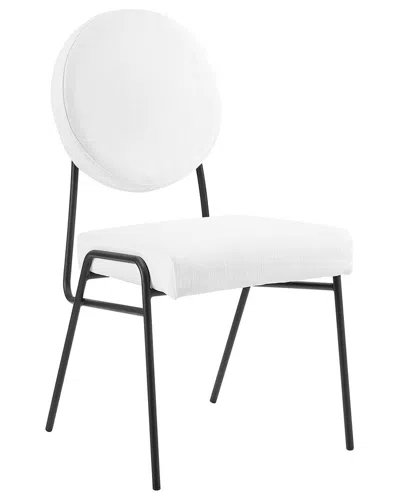 Modway Craft Upholstered Fabric Dining Side Chairs In Multi