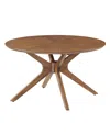 Modway Crossroads 71in Oval Wood Dining Table In Brown
