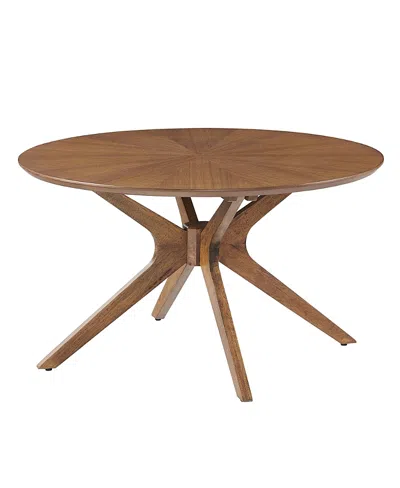 MODWAY CROSSROADS ROUND WOOD COFFEE TABLE