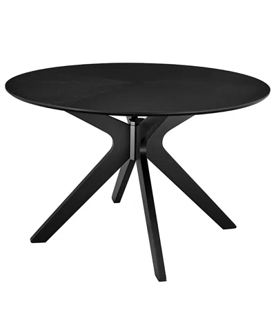 Modway Crossroads Wood Dining Table In Black