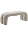 Modway Dax 50.5 Chenille Upholstered Accent Bench In Gray