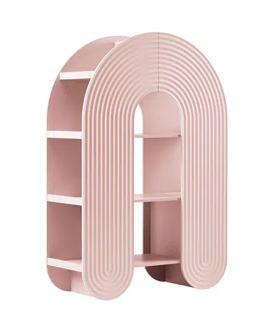 Modway Daydream 58 Arched Bookshelf In Pink
