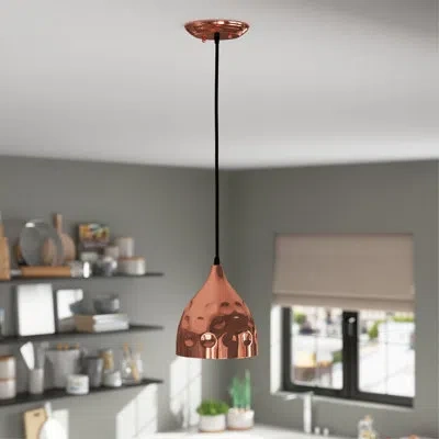 Modway Dimple Half-sphere Rose Gold Pendant Light