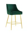 Modway Discern Performance Velvet Counter Stool In Green